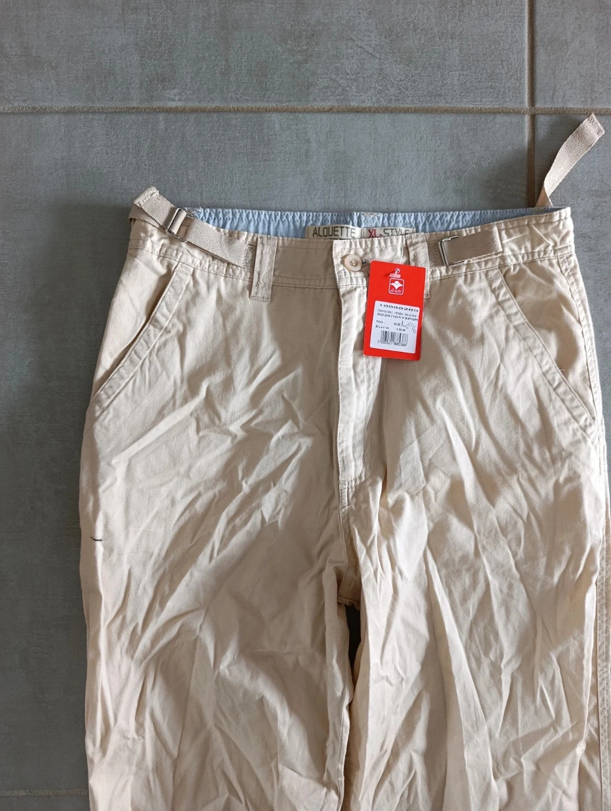 Kinder chino broek Alouette beige 16 jaar 100% katoen nieuw met label – photo 2